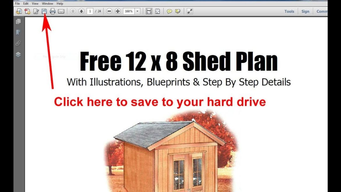 FREE 8x12 Garden Storage Shed Plans