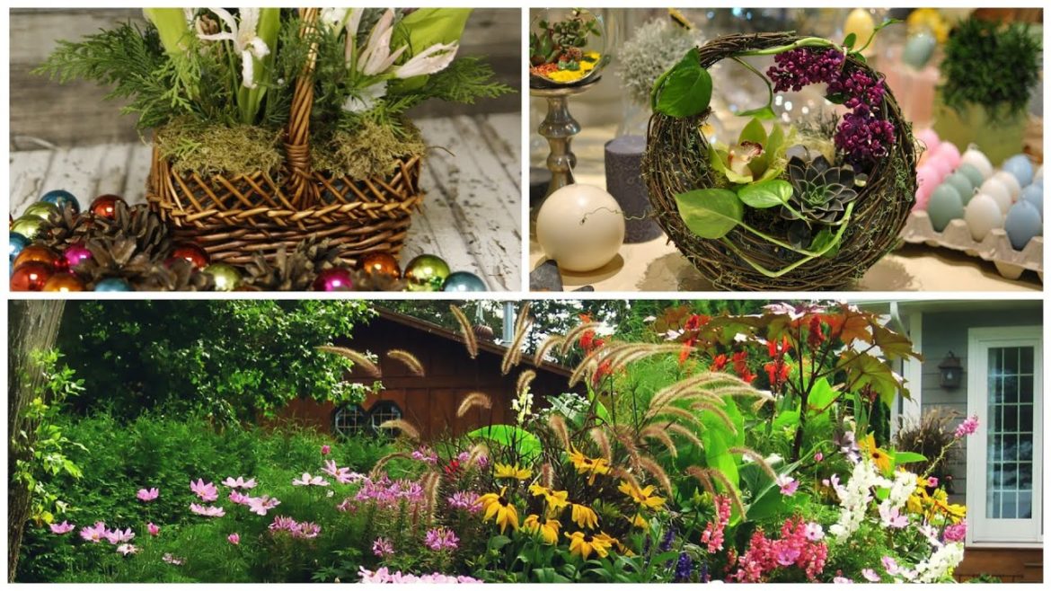 Easy DIY Flower beds made of Sticks & Twigs | DIY Gardening