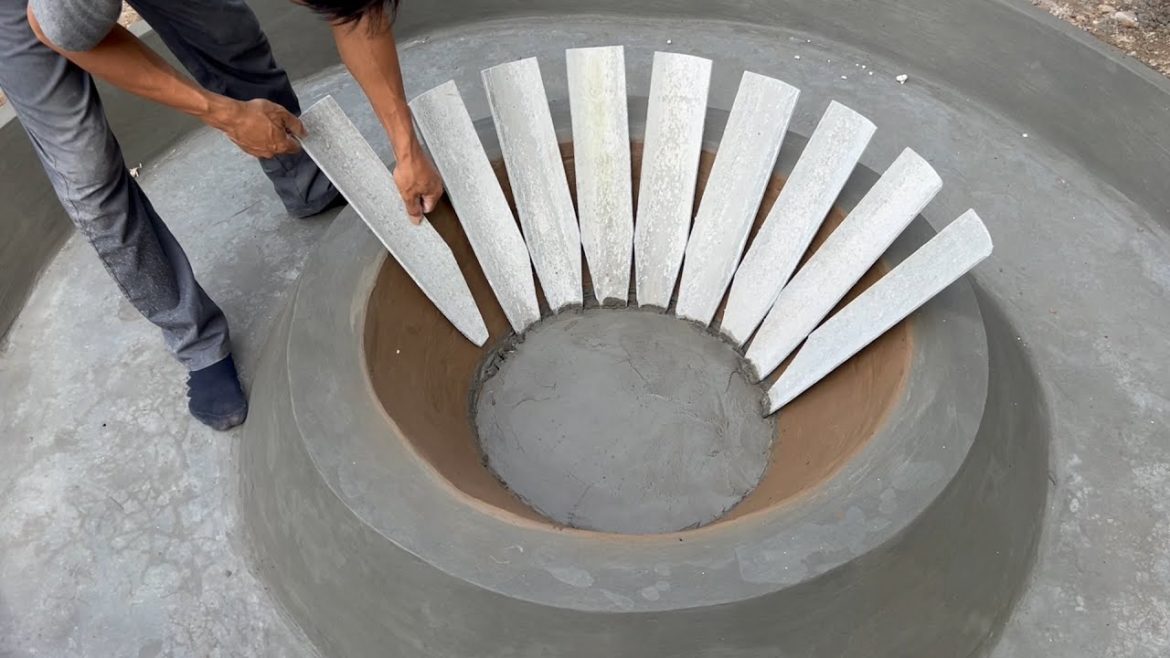 Amazing idea / The idea of ​​recycling old asbestos sheets into a masterpiece for your garden corner