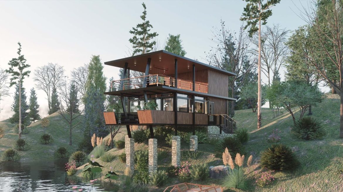 Wooden tiny house | House Design | 5m x 11m | 1 Bedroom Wooden tiny house | House Design | 5m x 11m | 1 Bedroom