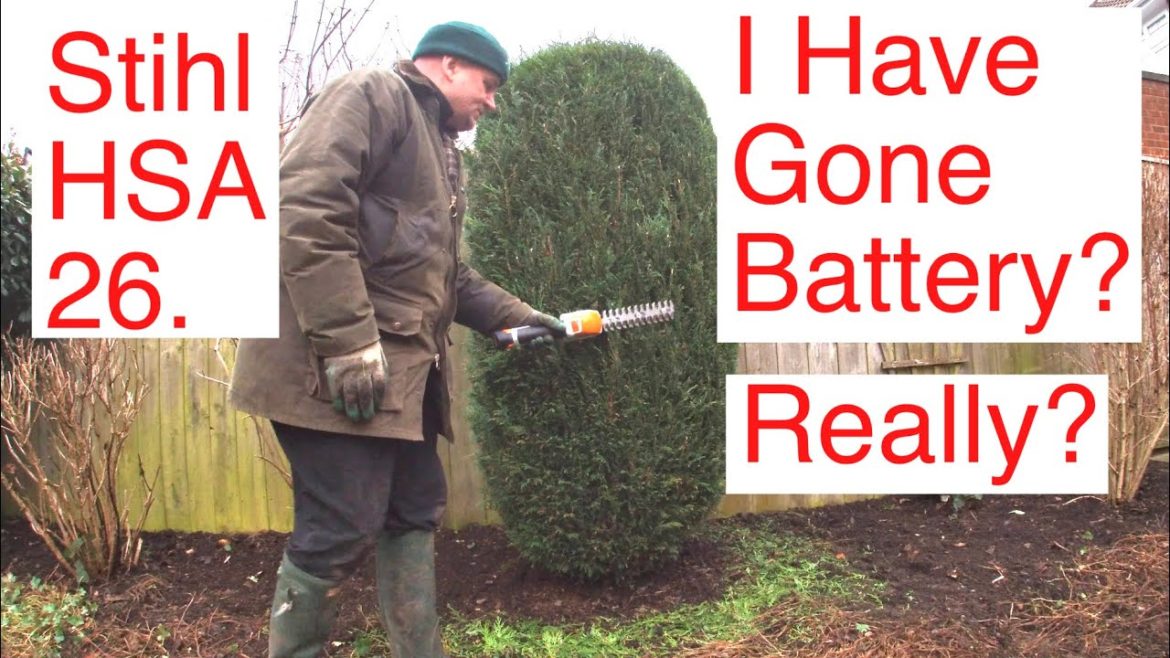 Stihl HSA 26. I have gone battery? Really? #gardening #garden