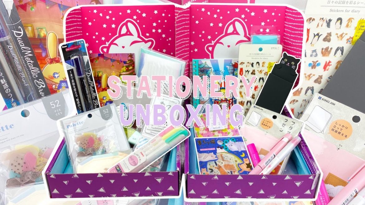 Opening 2 Japanese Stationery Packs from ZenPop | BRUSH PENS, CUTE STICKERS, WASHI TAPE AND MORE!