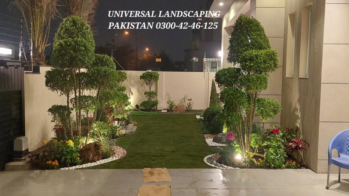 1 kanal house Inside garden Landscaping part 1 plantation ULP LANDSCAPING 0300-42-46-125 Ideas