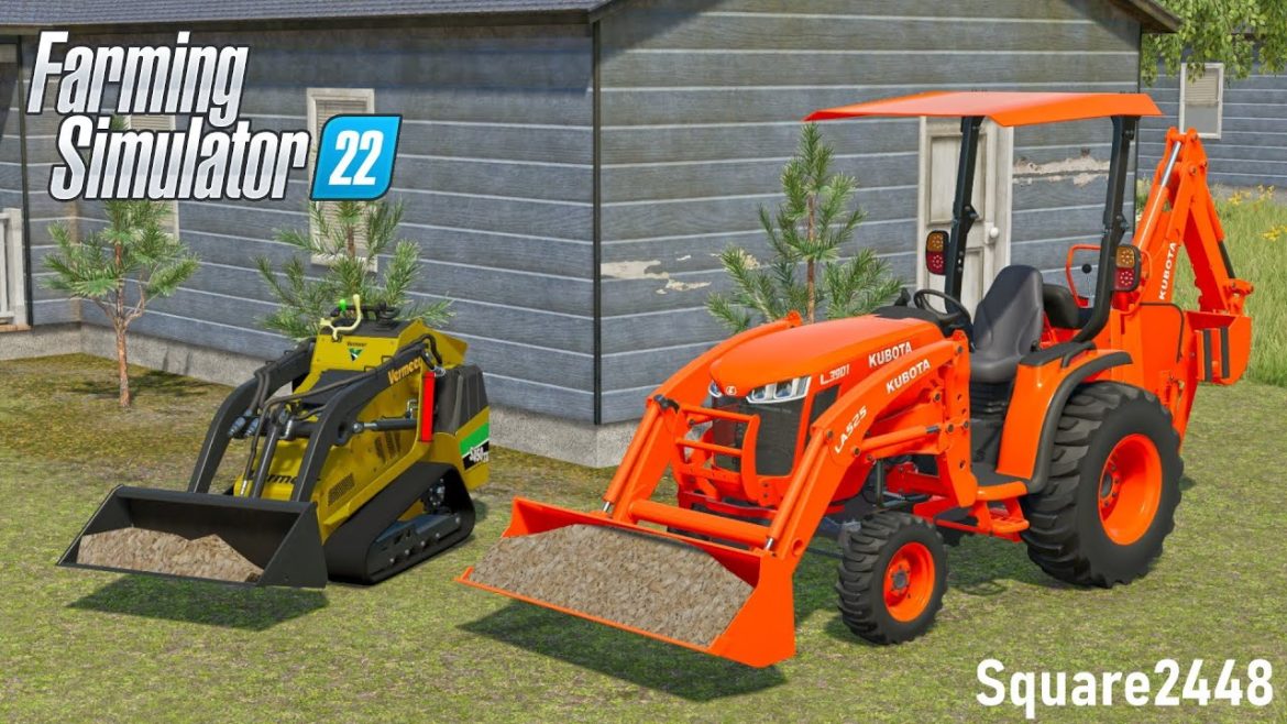 Removing OVERGROWN Shrubs & Spreading Mulch! (2 Person Crew) | FS22 Landscaping Removing OVERGROWN Shrubs & Spreading Mulch! (2 Person Crew) | FS22 Landscaping