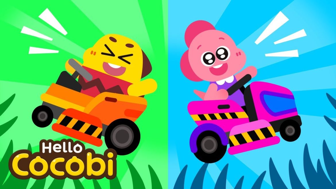 Lawnmower Racing | Garden Clean Up | Kids Cartoon & Game | Cocobi Games Lawnmower Racing | Garden Clean Up | Kids Cartoon & Game | Cocobi Games