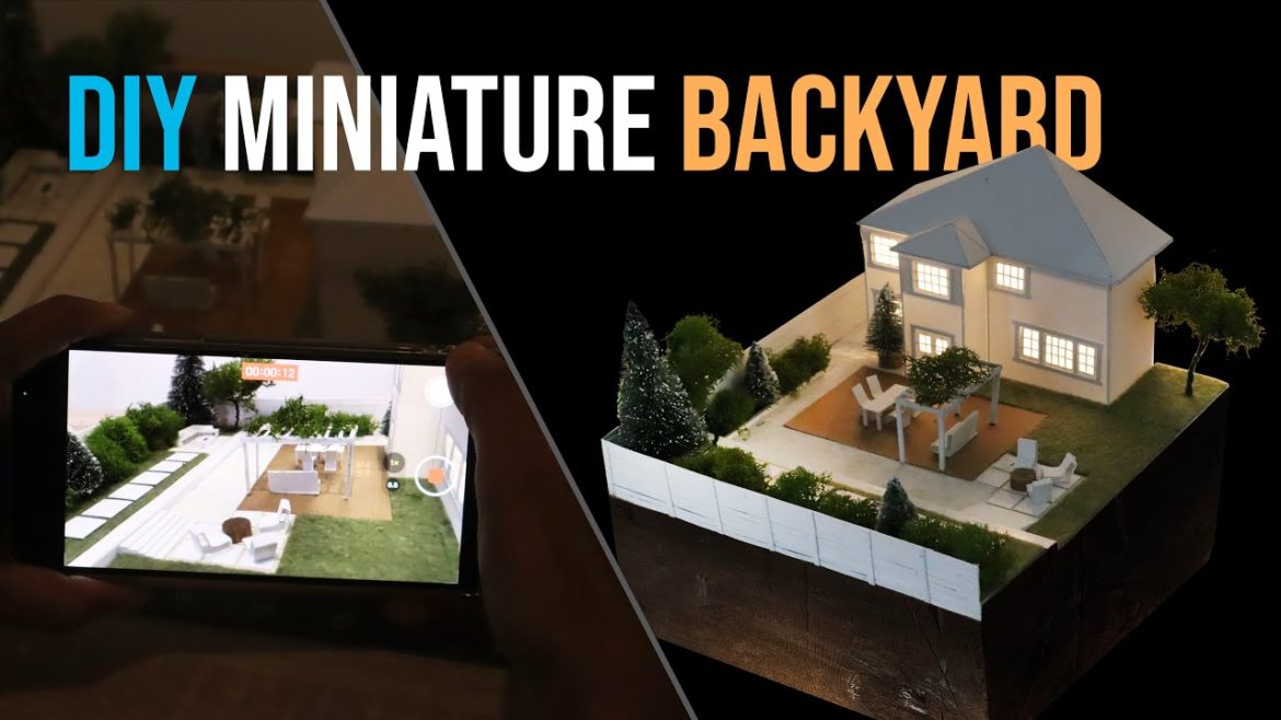 Miniature landscape Design for modern Backyard l Landscape Architecture Model l DIY
