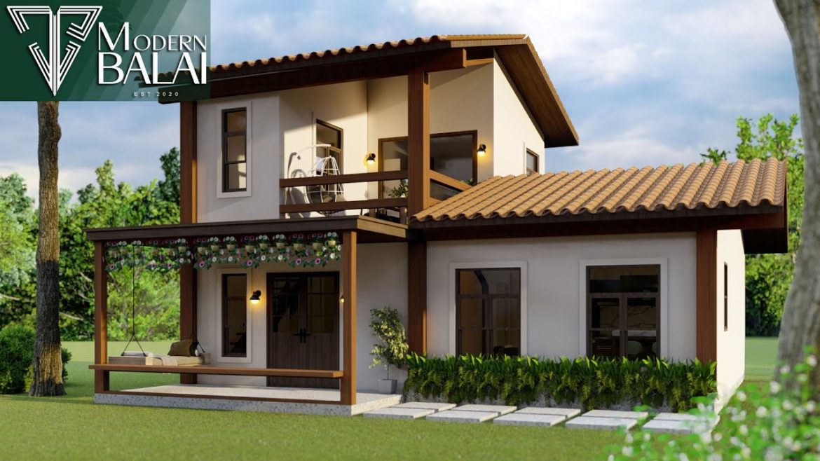 Simple House Design 3-Bedroom Small Farmhouse Idea | 8x10 Meters