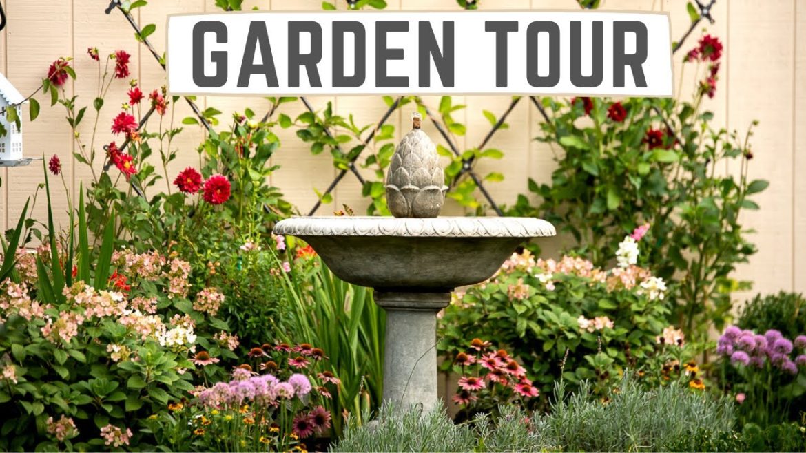 Backyard Flower Beds GARDEN TOUR 🧡 Soil + Margaritas 🌸