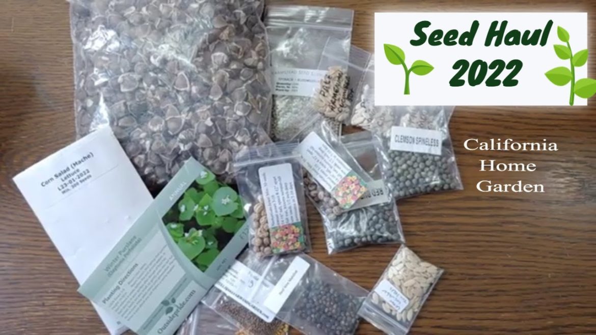 Seed Haul 2022 - California Gardener