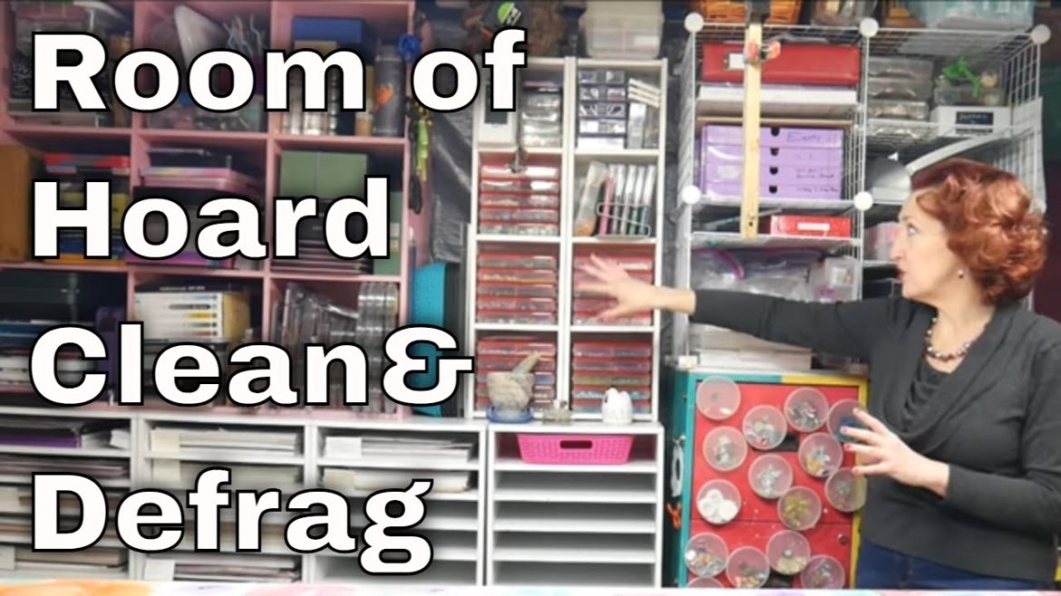 Room of Hoard Defrag 2023 Clean, Declutter and Organize Art Supplies with me!