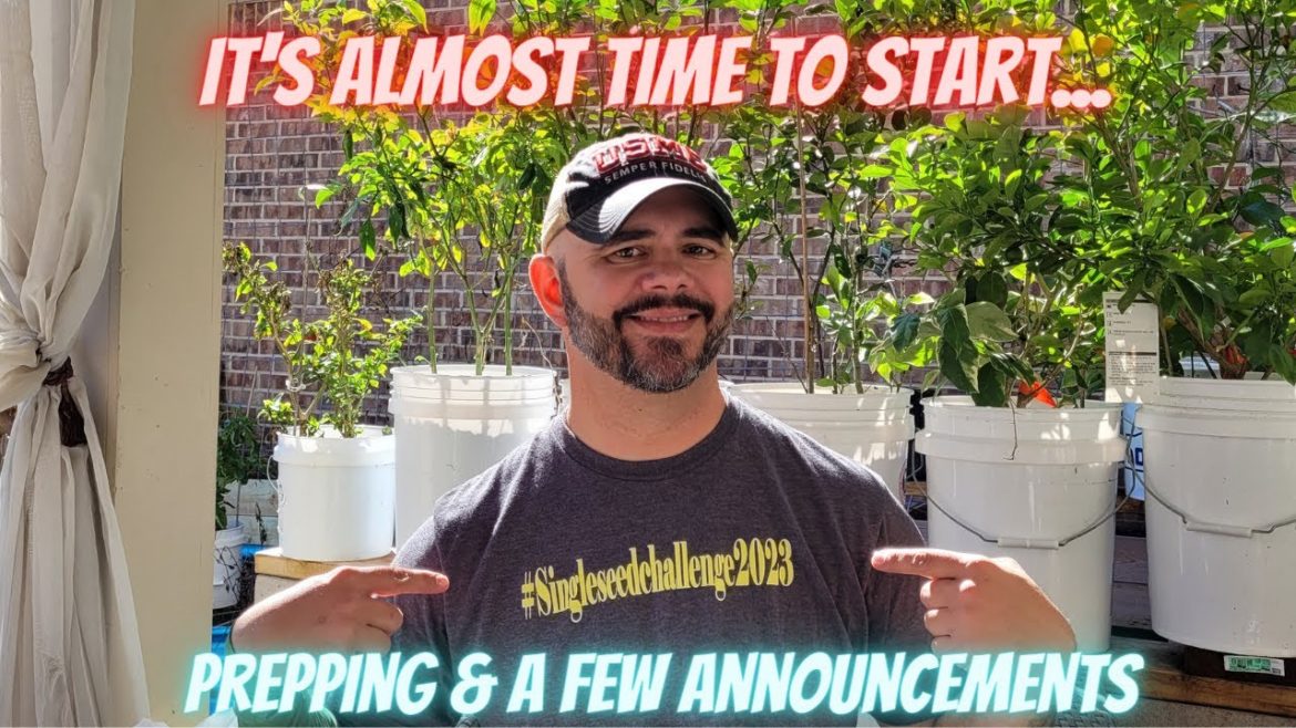 Prepping for #Singleseedchallenge2023 & Announcements || Down-Home Backyard Gardening