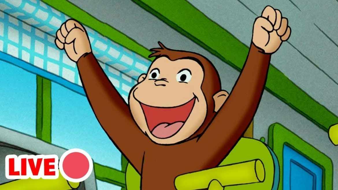 LIVE 🔴 Non-Stop Curious George! 🐵 | Curious George | Animated Cartoons For Children
