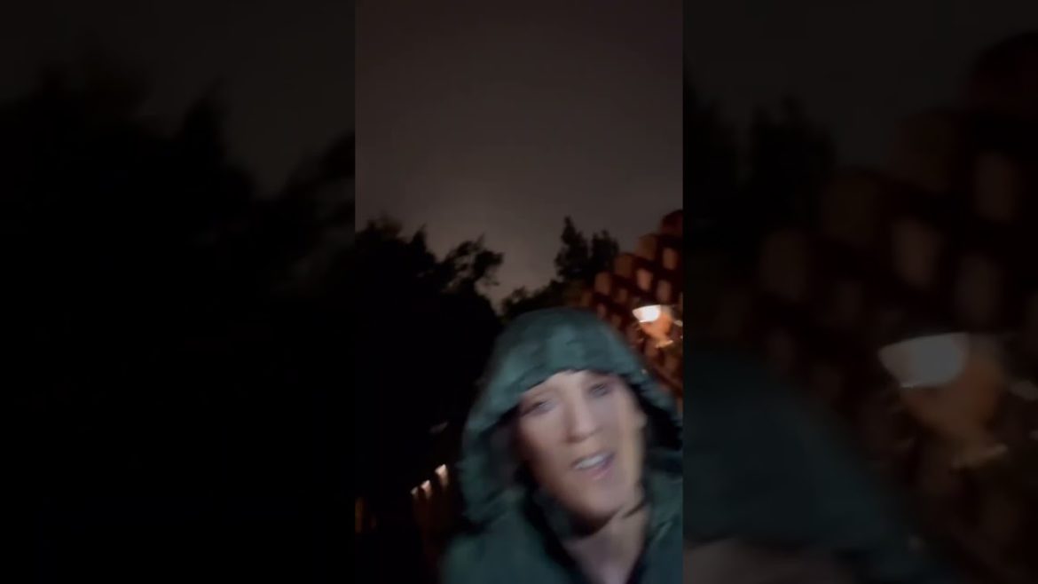 Checking the rain measurement!