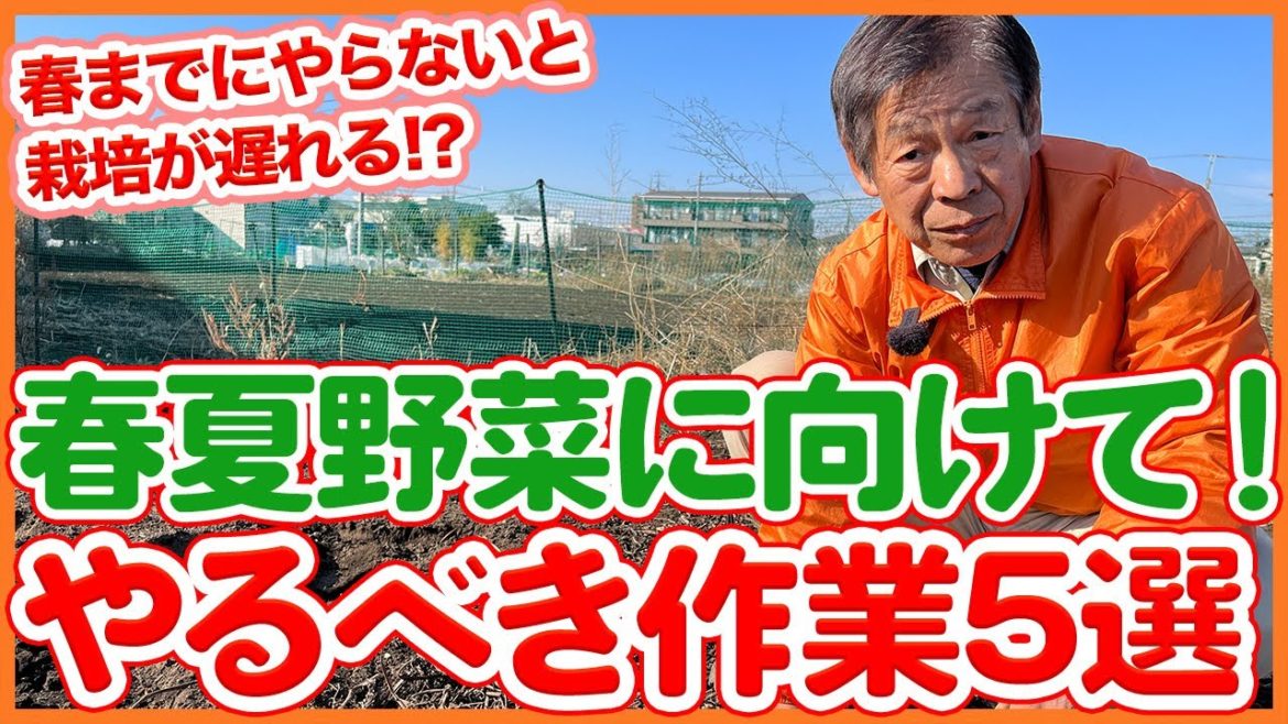 家庭菜園や農園の春夏野菜栽培に向けてやるべき作業5選!春までに完了しないと栽培が遅れるかも!?【農園ライフ】/Tips for preparing to grow spring vegetables. 家庭菜園や農園の春夏野菜栽培に向けてやるべき作業5選!春までに完了しないと栽培が遅れるかも!?【農園ライフ】/Tips for preparing to grow spring vegetables.