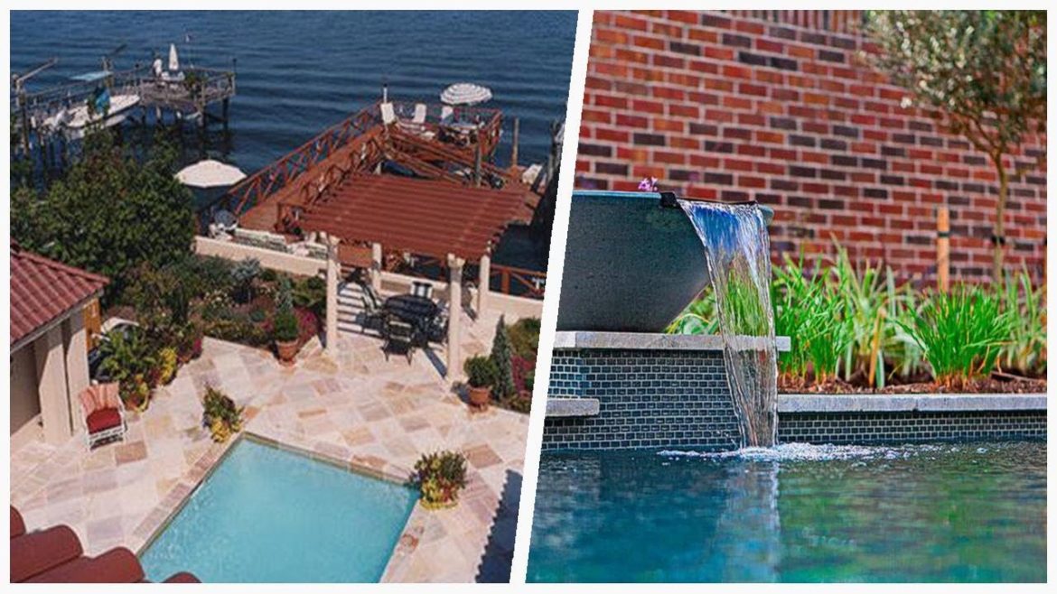 75 Beautiful Red Backyard Pool Design Ideas 🔴