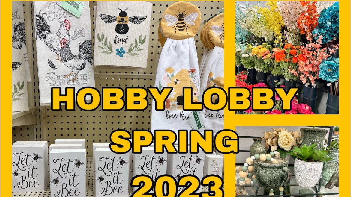 *NEW*HOBBY LOBBY SPRING DECOR 2023 SHOP WITH ME #decoracion #shopewithme #hobbylobby