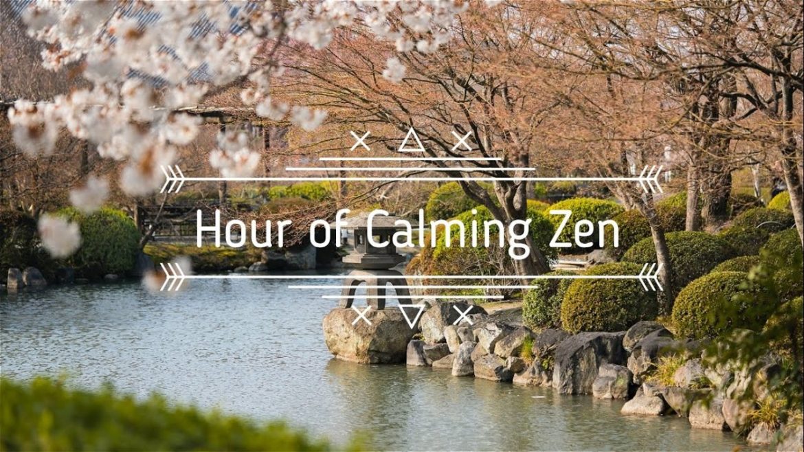 1 Hour of Ambient Japanese Garden & Nature Scenery Sound for Stress Relief, Relaxation & Meditation