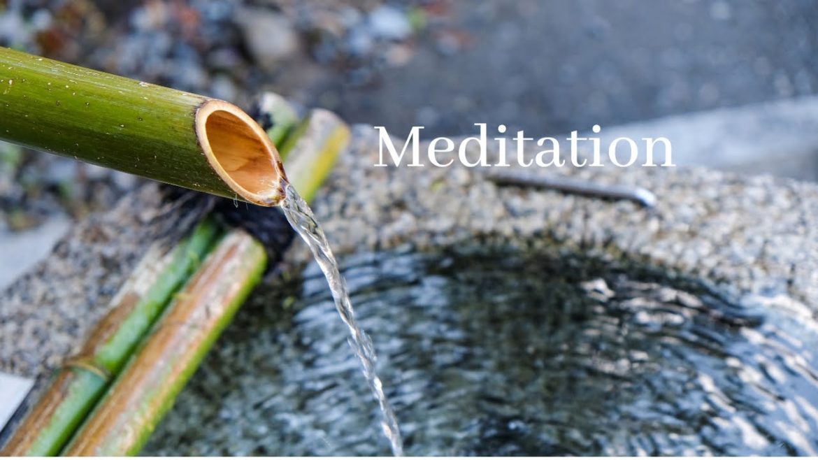 Japanese water garden| Relaxing Music | ambient water sound | Sleep Music for Meditation, Therapy