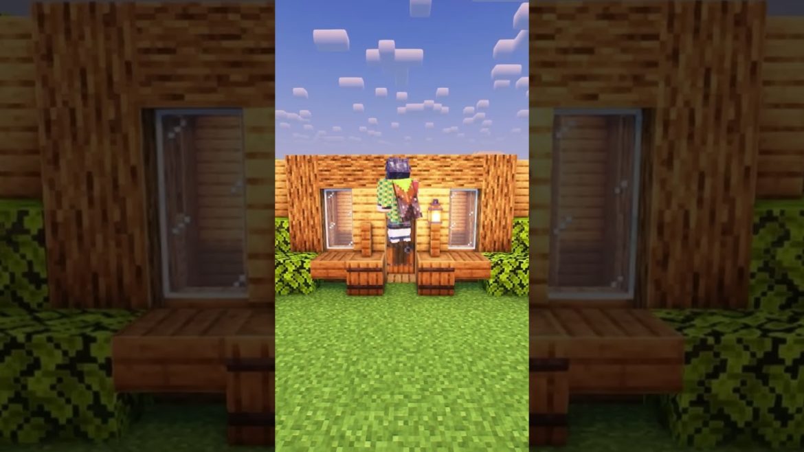 Minecraft Wodden House🎉 #shorts