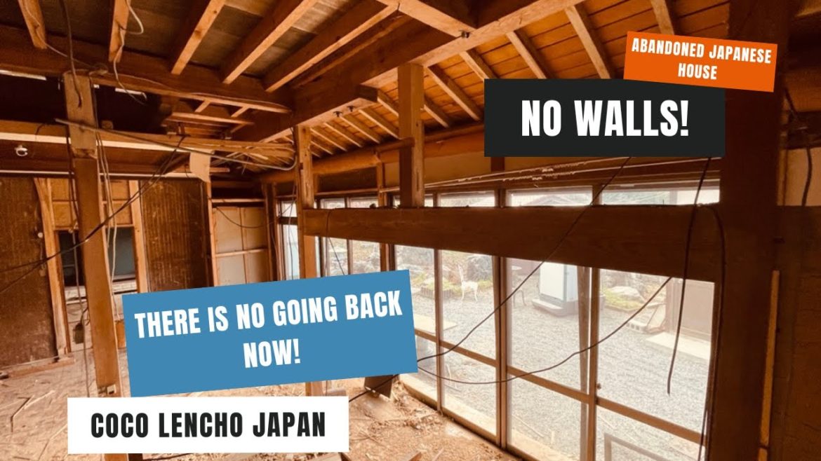 Abandoned Japanese House - Ep 9 - 1st Floor Walls Are Gone!   Akiya Renovation