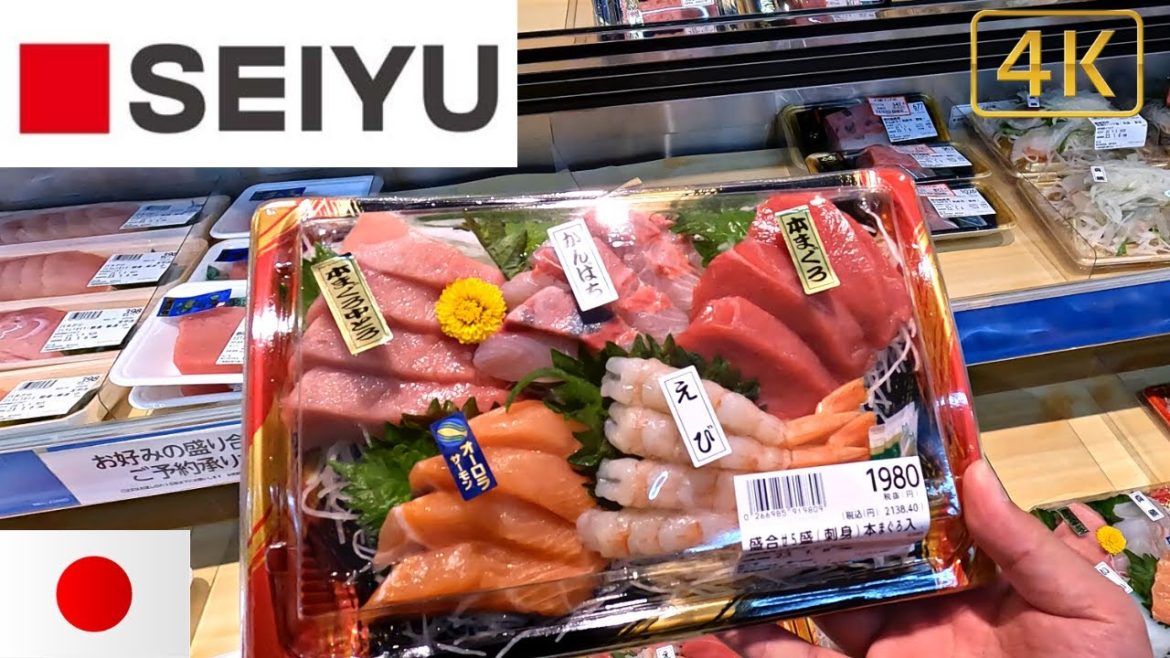 Walk in Japanese famous Grocery (Seiyu) – 4K Virtual tour/Japan/Supermarket/Shopping/ASMR/Sushi Walk in Japanese famous Grocery (Seiyu) – 4K Virtual tour/Japan/Supermarket/Shopping/ASMR/Sushi