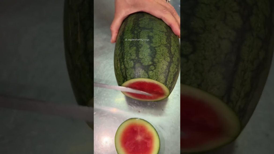 Fruit Cutting Long WATERMELON 🍉😱  #shorts #fruitcutting #satisfying #fruit #food #watermelon