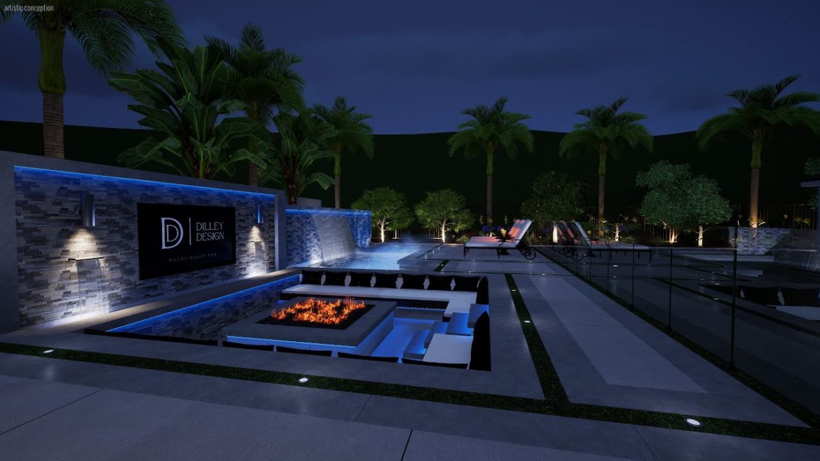 Modern-Tropical Outdoor Living Space – 3D Landscape Design – San Juan Capistrano, CA Modern-Tropical Outdoor Living Space - 3D Landscape Design - San Juan Capistrano, CA