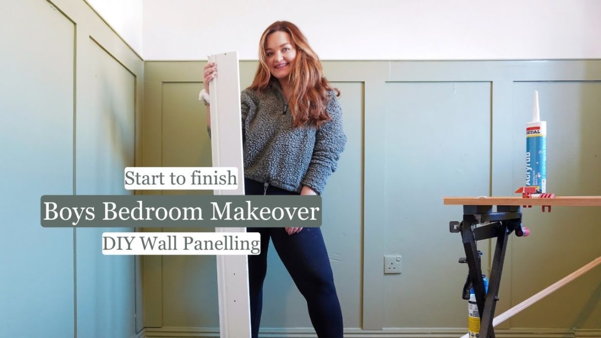 Boys Bedroom Makeover, DIY Wall panelling, full room makeover Boys Bedroom Makeover, DIY Wall panelling, full room makeover