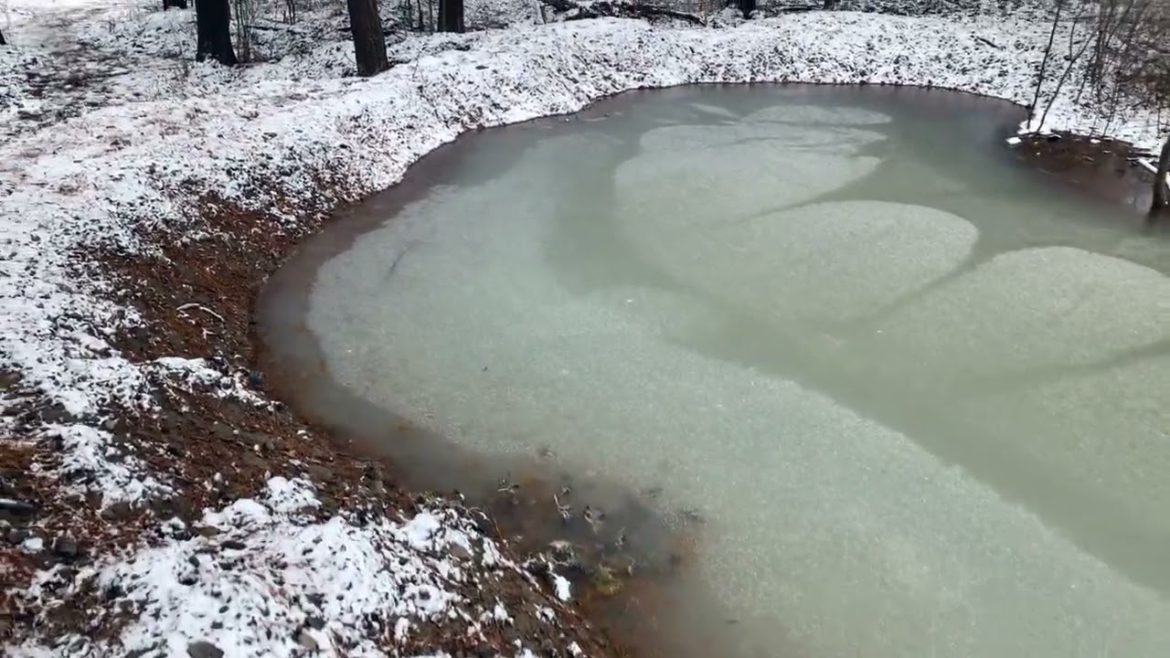 Winter Update - Pond is Filling and Water Observations