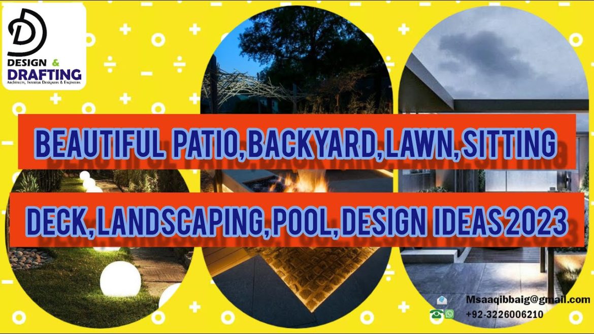 Home Garden Landscaping Idea's 2023||House Backyard Patio Sitting Deck Design Ideas||Pool design