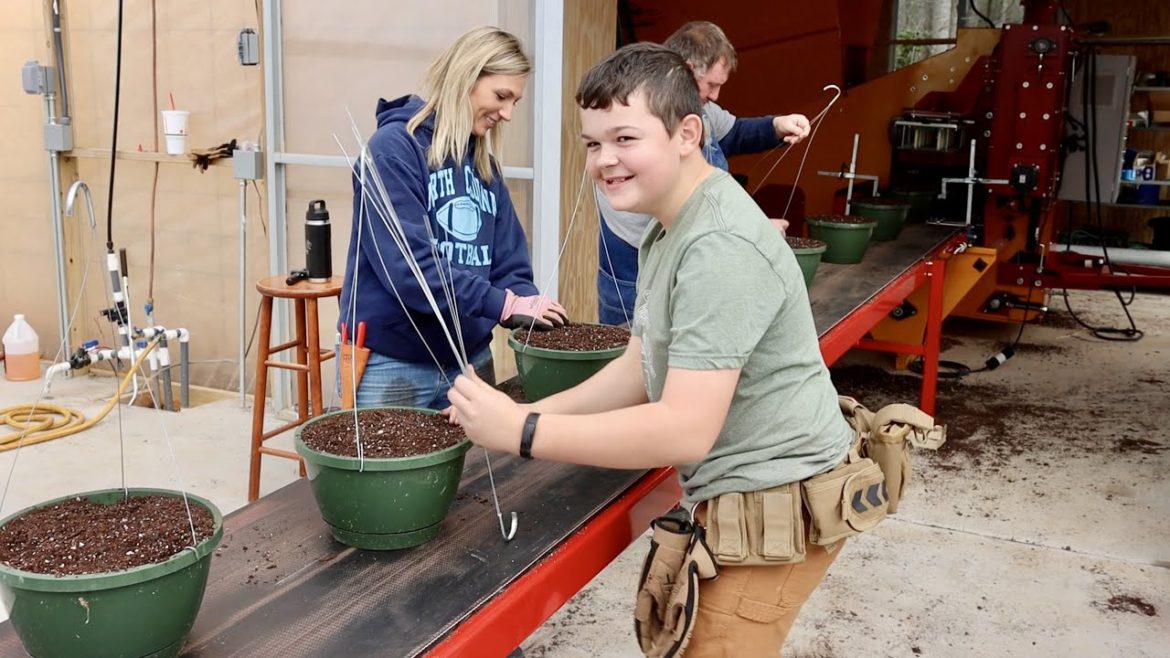 Having Fun Prepping Hanging Baskets for Spring Color | Gardening with Creekside