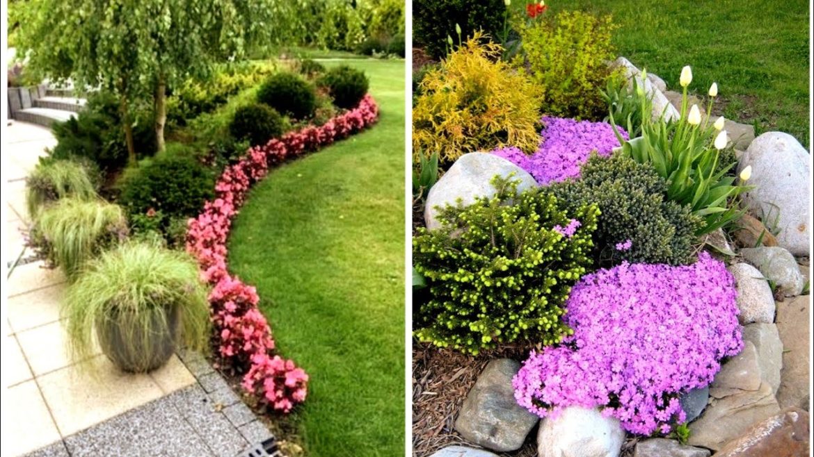 Glamorous and outclass front yard landscape decoration ideas and organization | Home exterior ideas