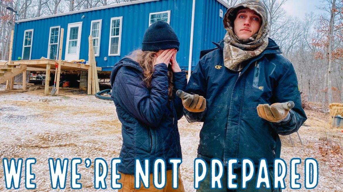 FROZEN Water Lines & LEAKING Tubs | Shipping Container House EP:98|