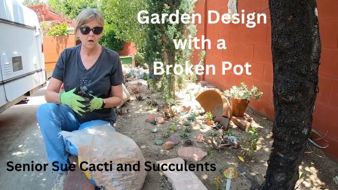 Planting Succulents in my Outdoor Garden * Broken Pot Garden Design