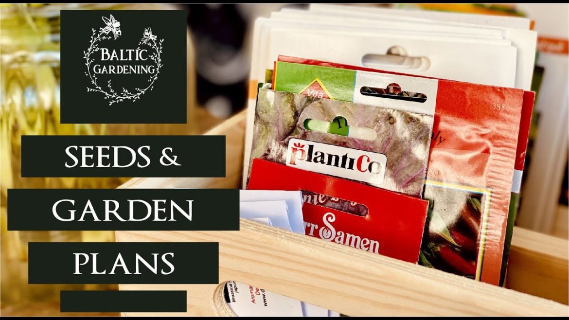 Seeds for 2023. Garden plan. Plan of the new kitchen garden. Planting scheme. Baltic Gardening