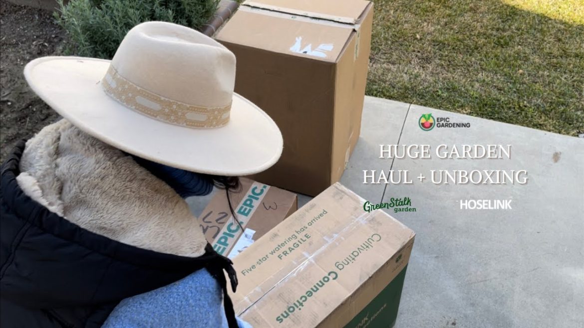 HUGE GARDEN HAUL + UNBOXING | GETTING READY FOR SPRING