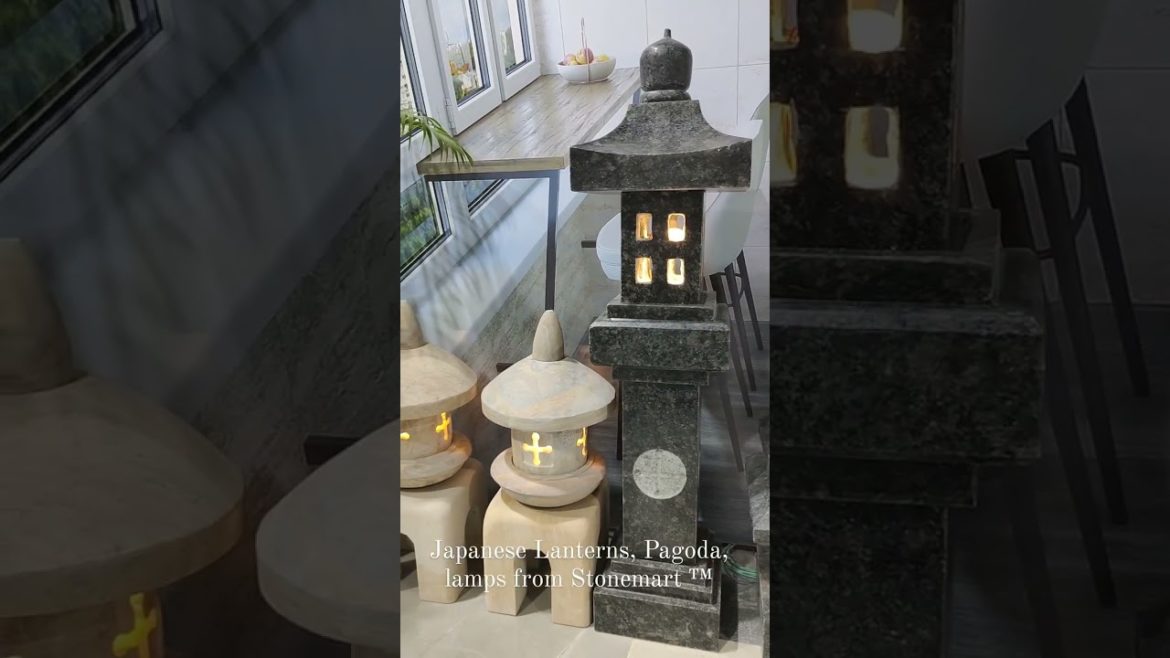 GRANITE PAGODA AND JAPANESE LANTERNS FOR ZEN GARDEN, BALCONY, INDOOR FROM STONEMART™ #shorts GRANITE PAGODA AND JAPANESE LANTERNS FOR ZEN GARDEN, BALCONY, INDOOR FROM STONEMART™ #shorts