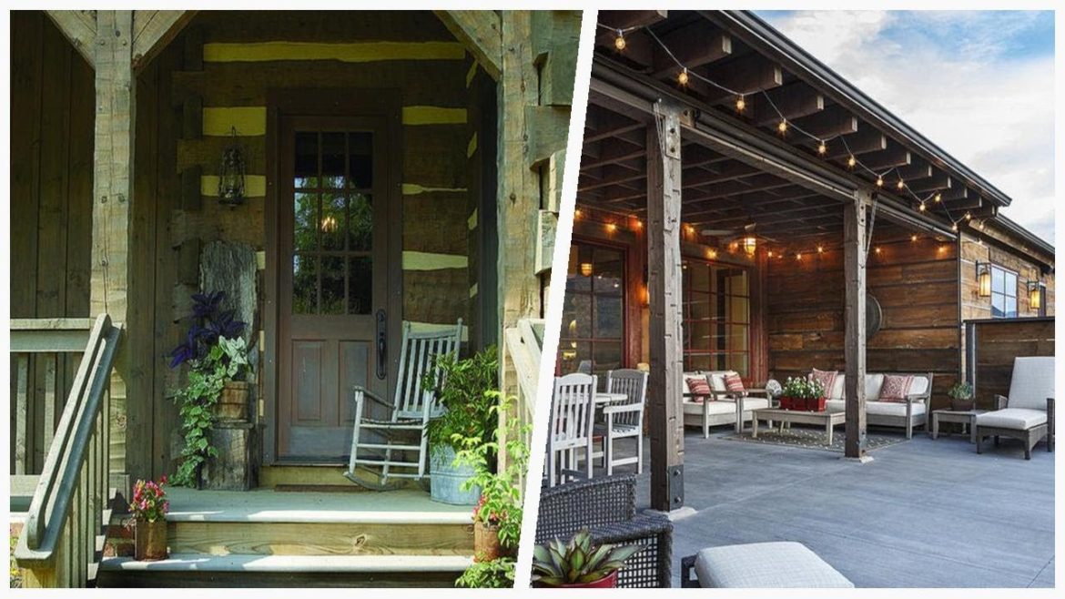 75 Rustic Porch Container Garden Design Ideas You'll Love 😊