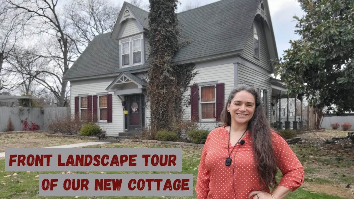 Front Yard Landscape Tour | Winter '23 | Cottage Style | The 1880 Cottage