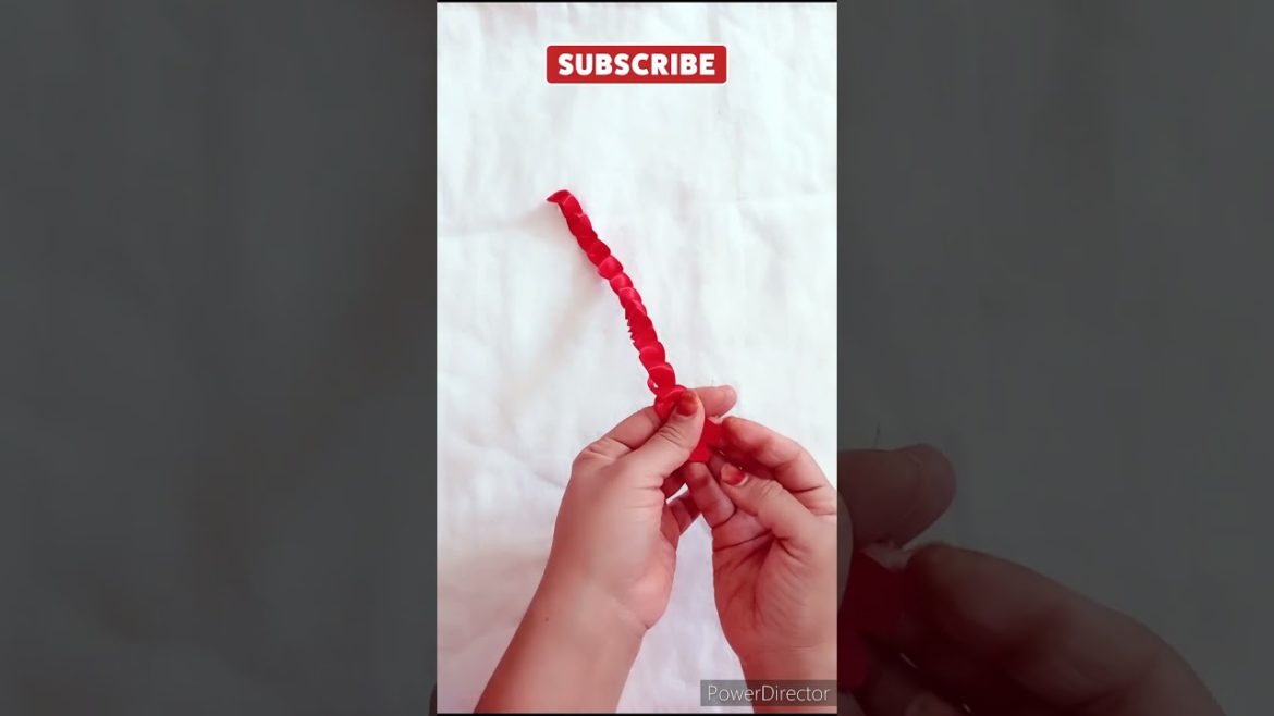 Very easy Rose with ribbon 🎀| #shorts #ytshorts Very easy Rose with ribbon 🎀| #shorts #ytshorts