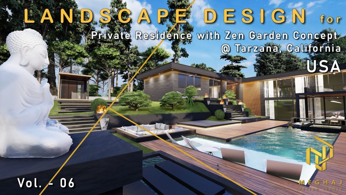 Landscape Design Private Residence with Zen garden Concept @ Tarzana, California, USA Landscape Design Private Residence with Zen garden Concept @ Tarzana, California, USA