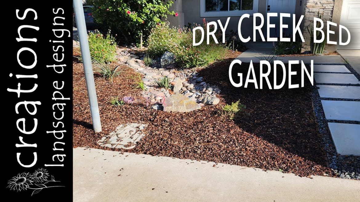 Dry Creek Bed In A Small Front Yard
