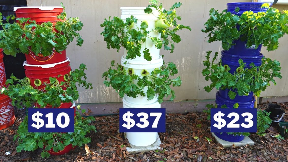 $10 Hydroponic Tower Garden Cheap & Easy $10 Hydroponic Tower Garden Cheap & Easy