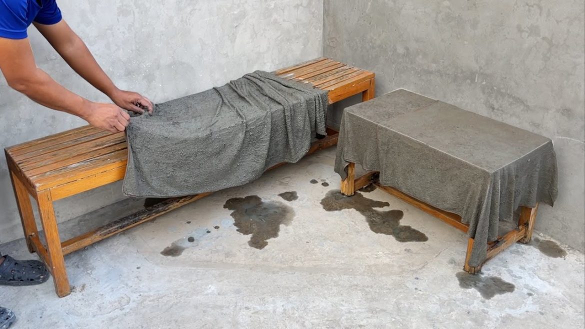 WOW - Creative Gardening Designs - Cloth and Cement - Garden Craft Idea