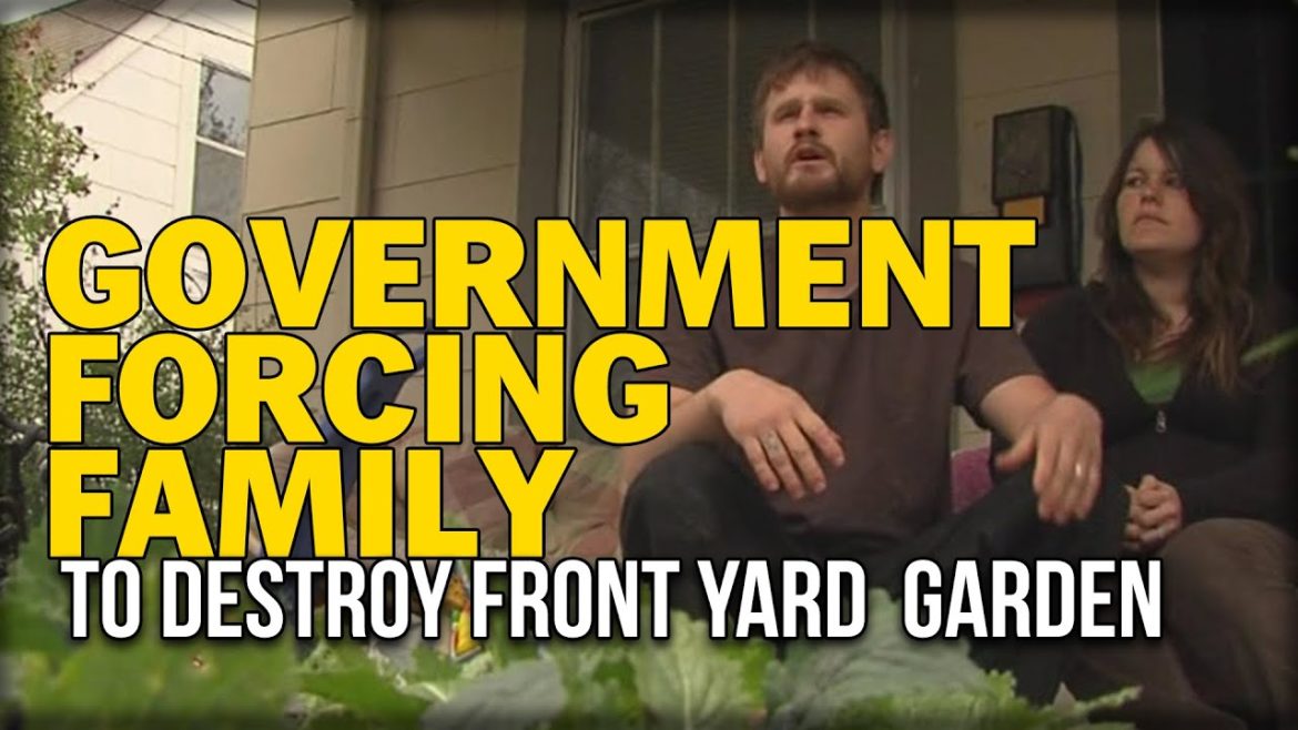 GOVERNMENT FORCING FAMILY TO DESTROY FRONT YARD GARDEN GOVERNMENT FORCING FAMILY TO DESTROY FRONT YARD GARDEN