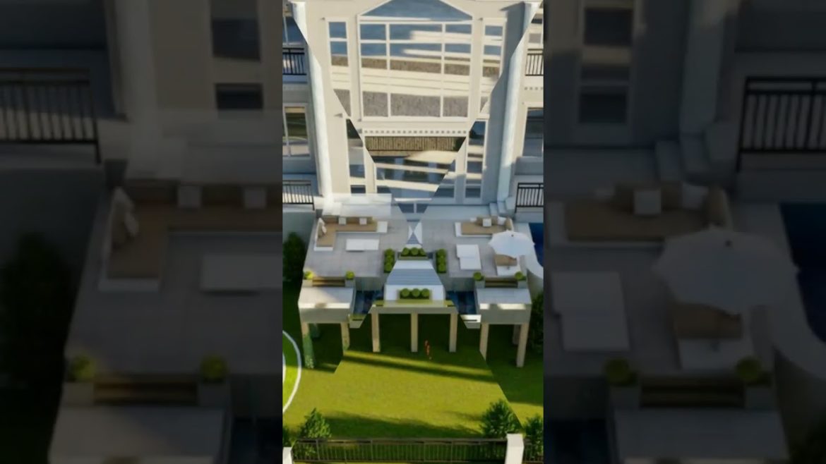 backyard Pool Landscaping ideas | #shorts #animation #architect