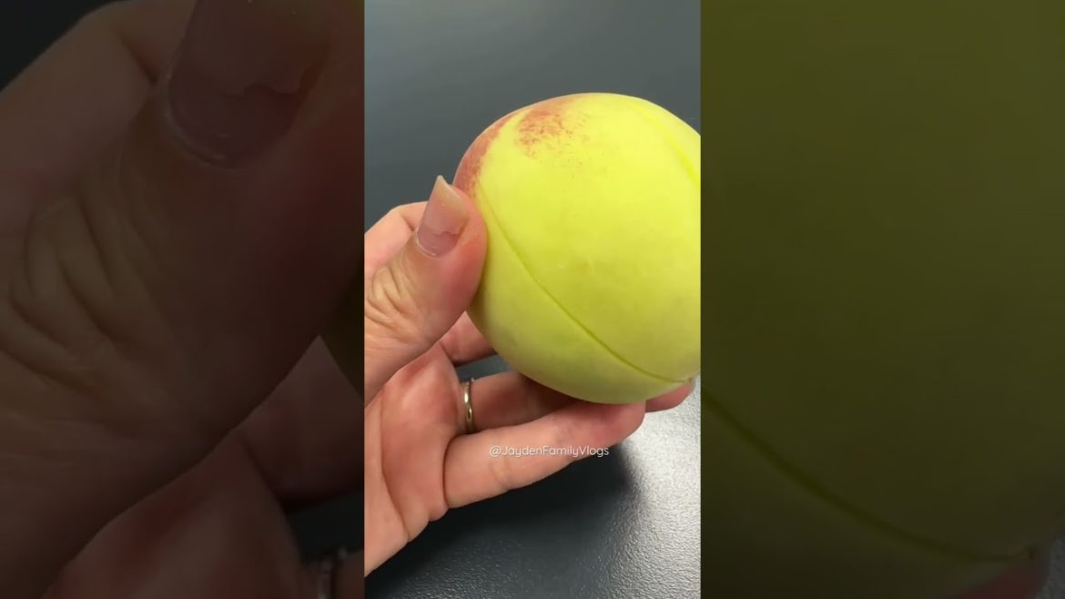 Fruit Cutting Green PEACH 🍑😱 #shorts #satisfying #fruitcutting #youtubeshorts