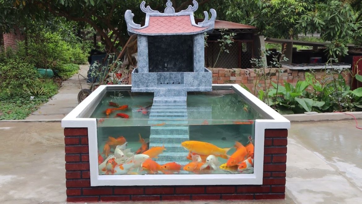 DIY-Garden Design-Very BEAUTIFUL & EASY || How To Make Outdoor Aquarium Unique