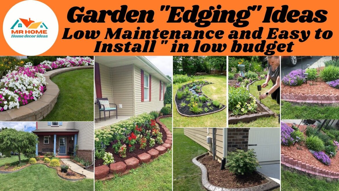 Garden "Edging" Ideas💡💡 Maintenance and Easy- to-Install for Every Budget