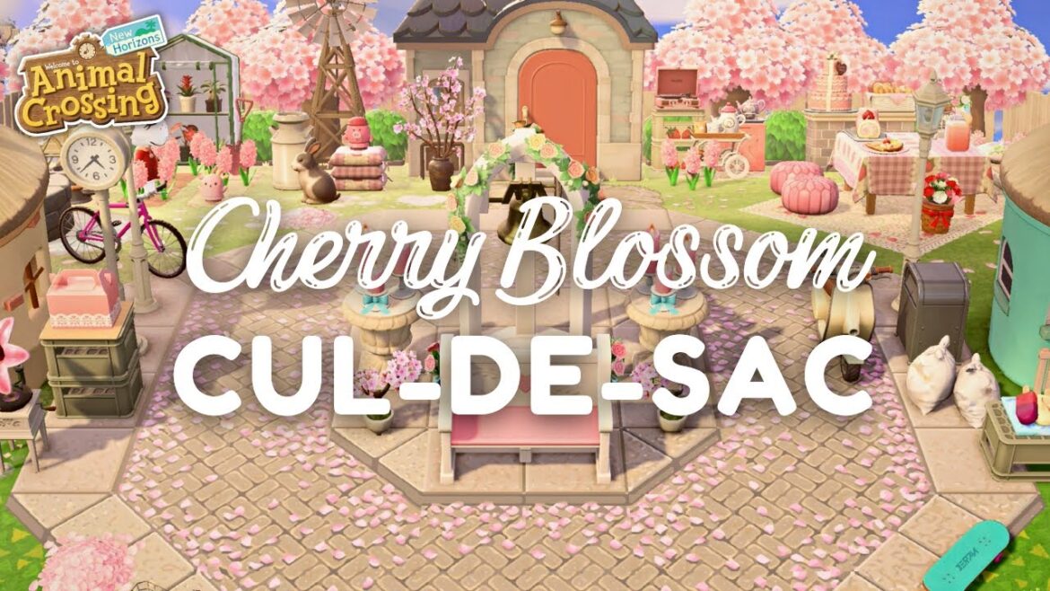 Cherry Blossom Cul-de-Sac 🌸 Animal Crossing: New Horizons | Sakura Speed Build
